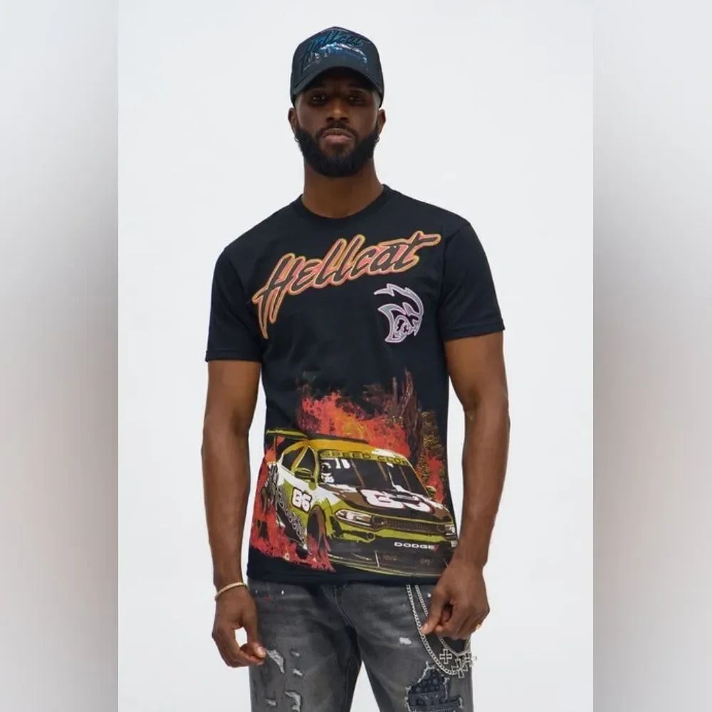 Dodge Hellcat Speed Club Short Sleeve Tee - Fashion Nova
